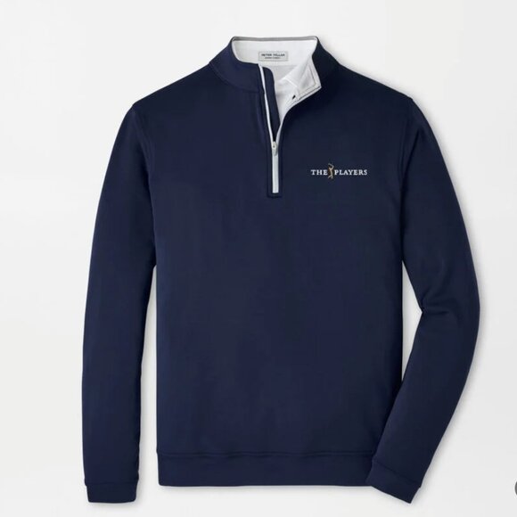 Peter Millar The Players Championship Perth Performance 1/4 Zip Navy Blue XL - Picture 1 of 10